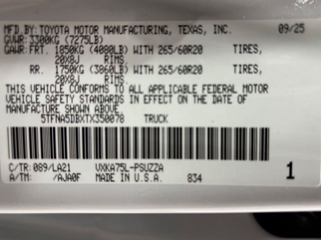 Used 2026 Toyota Tundra Platinum AWD/4WD image 11