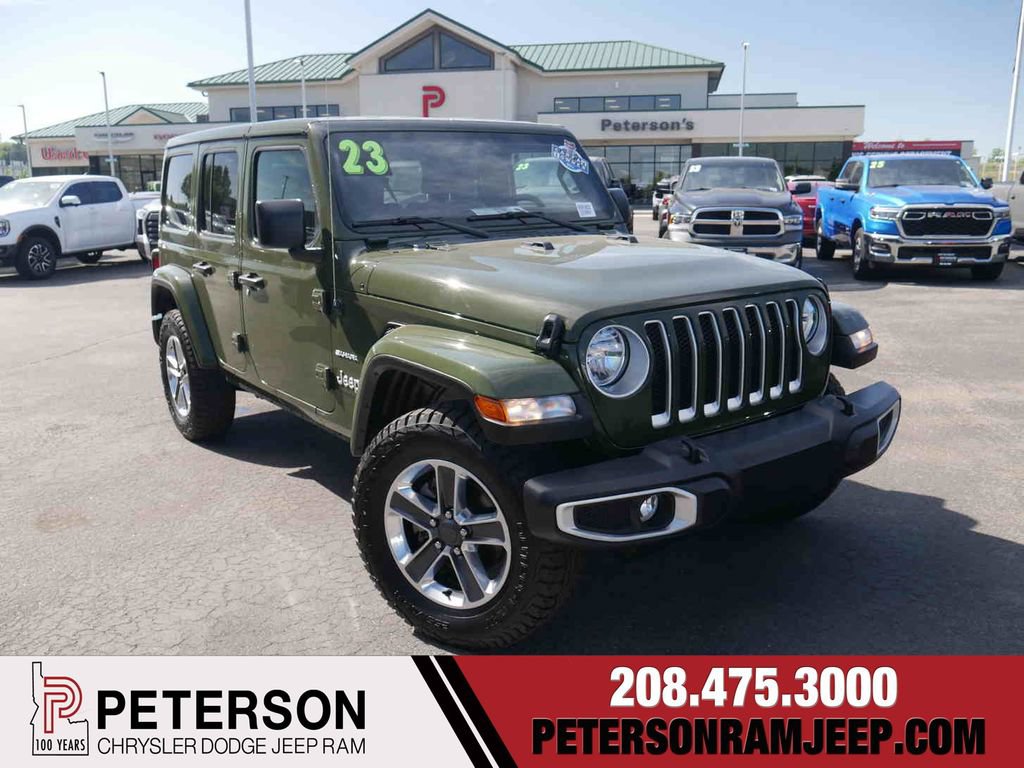 Used 2023 Jeep Wrangler Unlimited Sahara AWD/4WD image 1