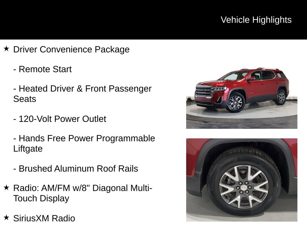 Used 2021 GMC Acadia SLE w/ Driver Convenience Package image 13