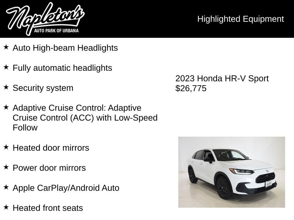 Used 2023 Honda HR-V Sport image 16