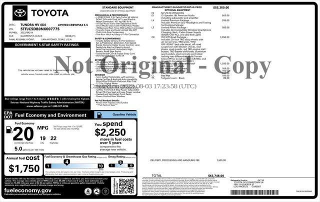 Used 2022 Toyota Tundra Limited w/ TRD Off-Road Package image 4