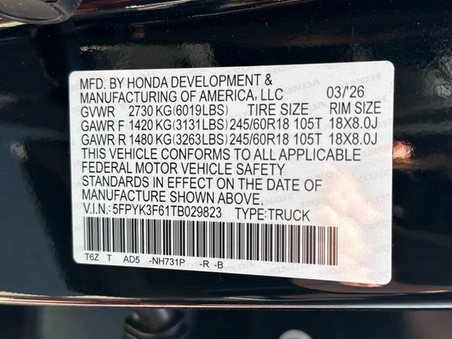 New 2026 Honda Ridgeline TrailSport image 20