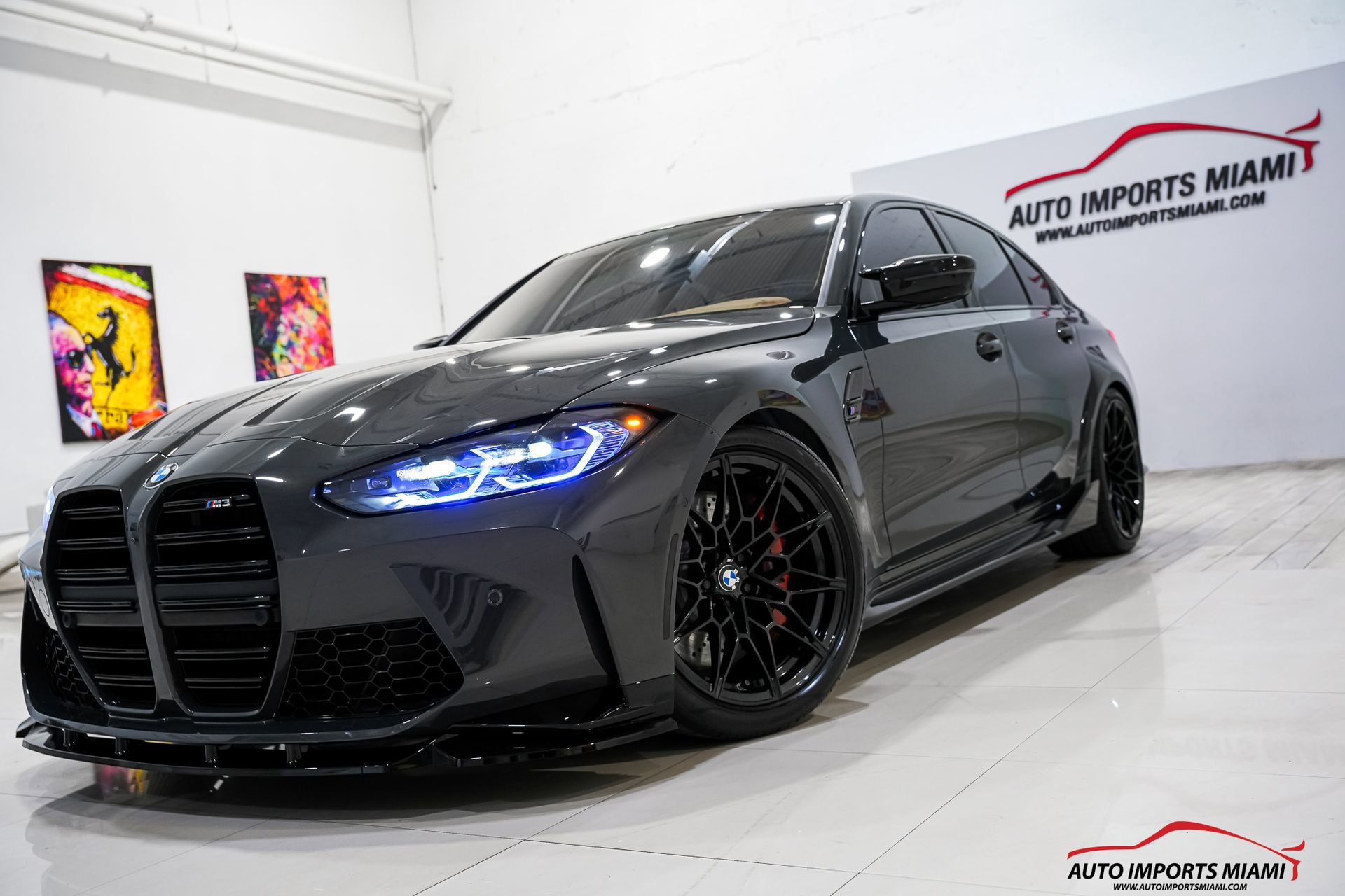 Used 2021 BMW M3 w/ Parking Assistance Package RWD image 46