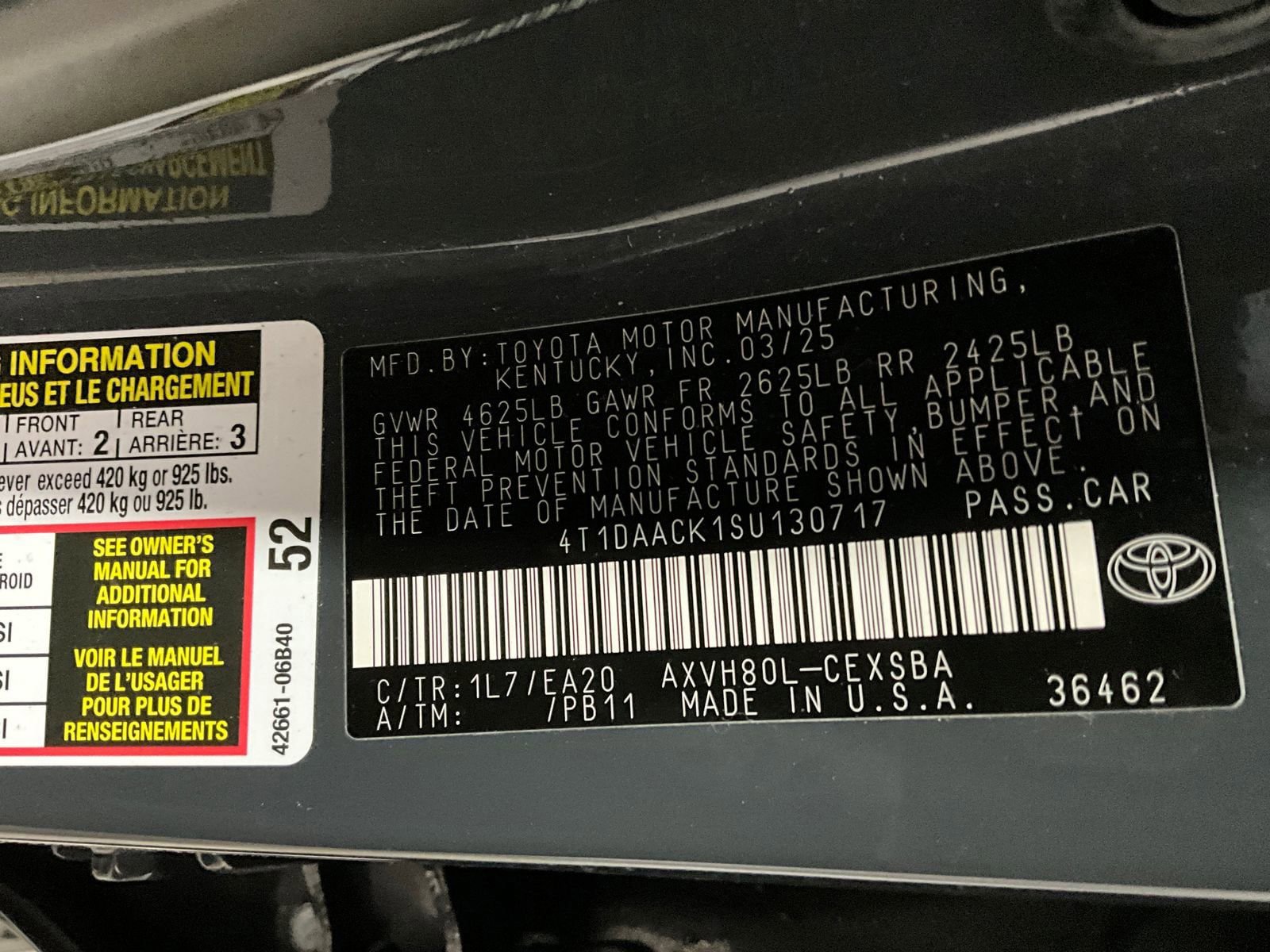 Used 2025 Toyota Camry SE FWD image 29