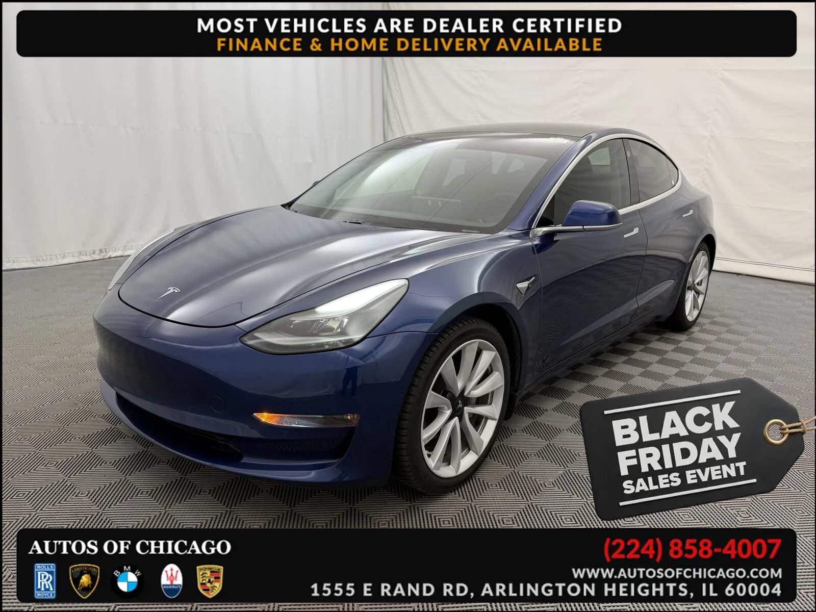 Used 2020 Tesla Model 3 Long Range AWD/4WD image 1