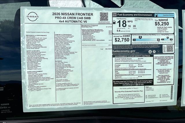 New 2026 Nissan Frontier PRO-4X w/ Tow Package image 16