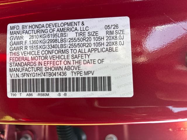 New 2026 Honda Pilot Touring image 32