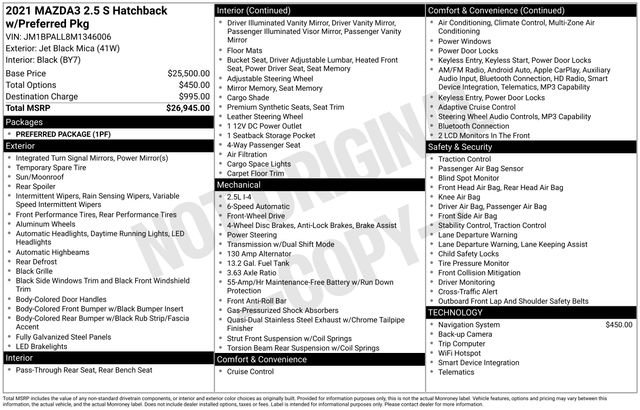 Used 2021 MAZDA MAZDA3 s image 8