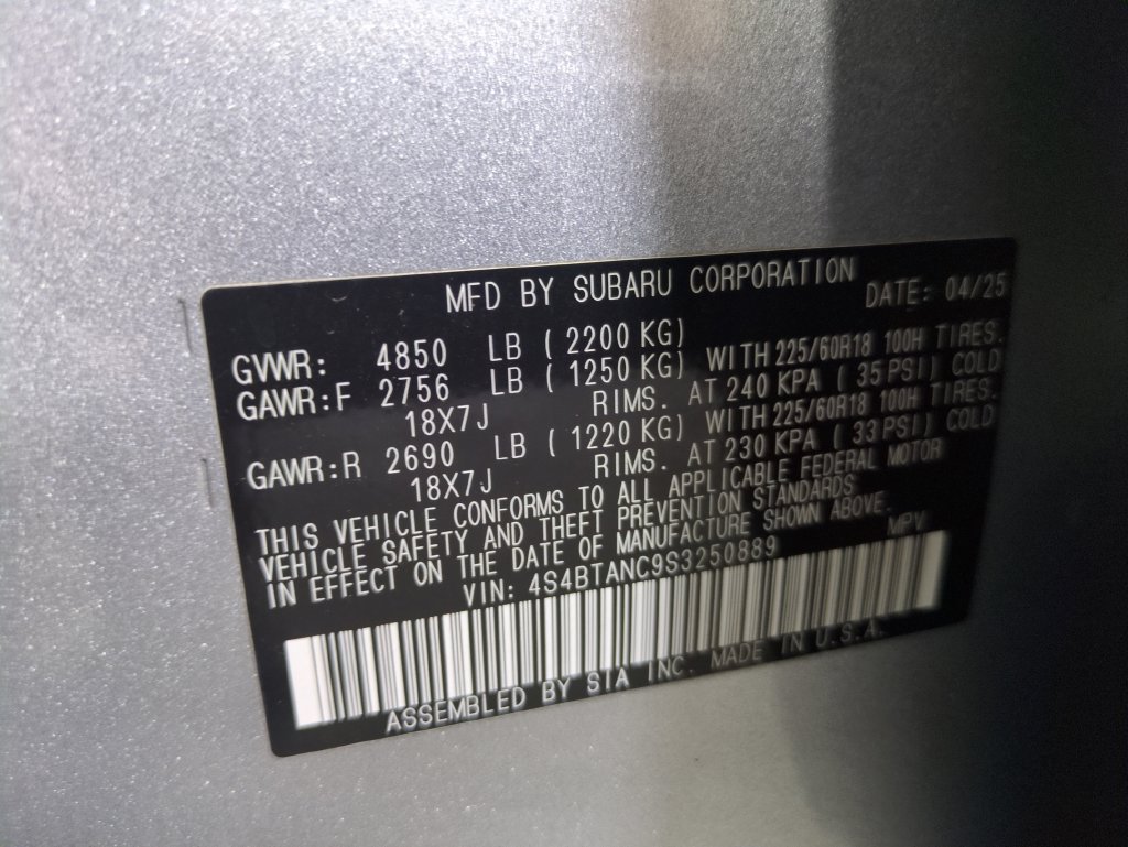 Used 2025 Subaru Outback Limited AWD/4WD image 36