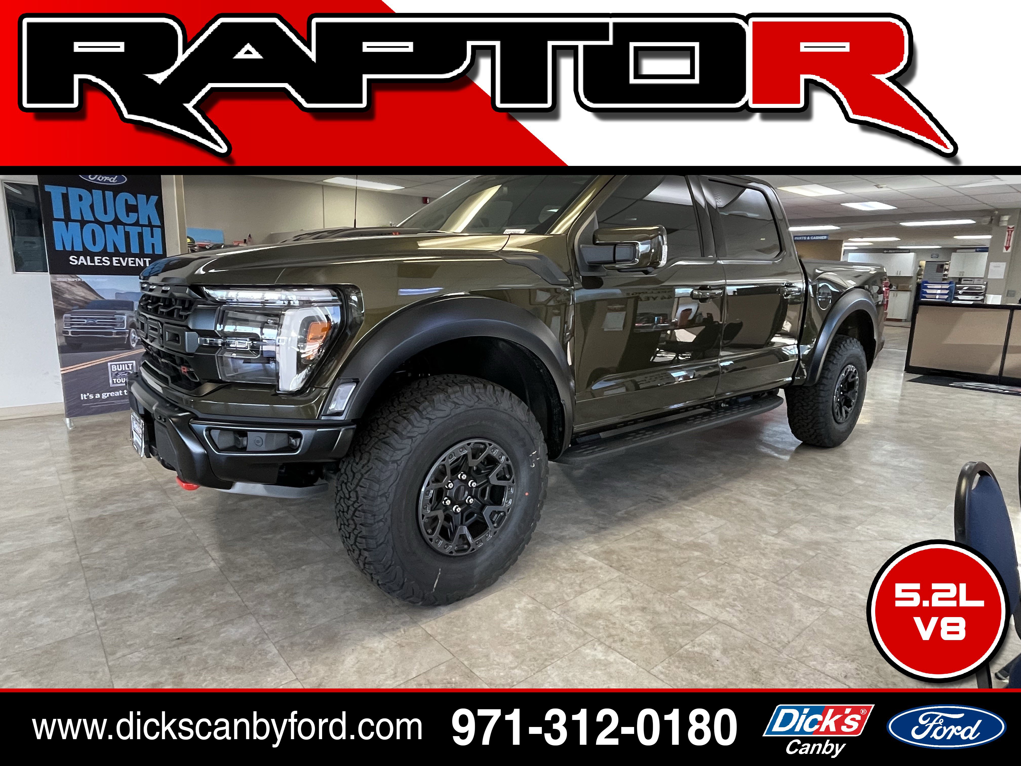 New 2025 Ford F150 Raptor w/ Equipment Group 803A Raptor R