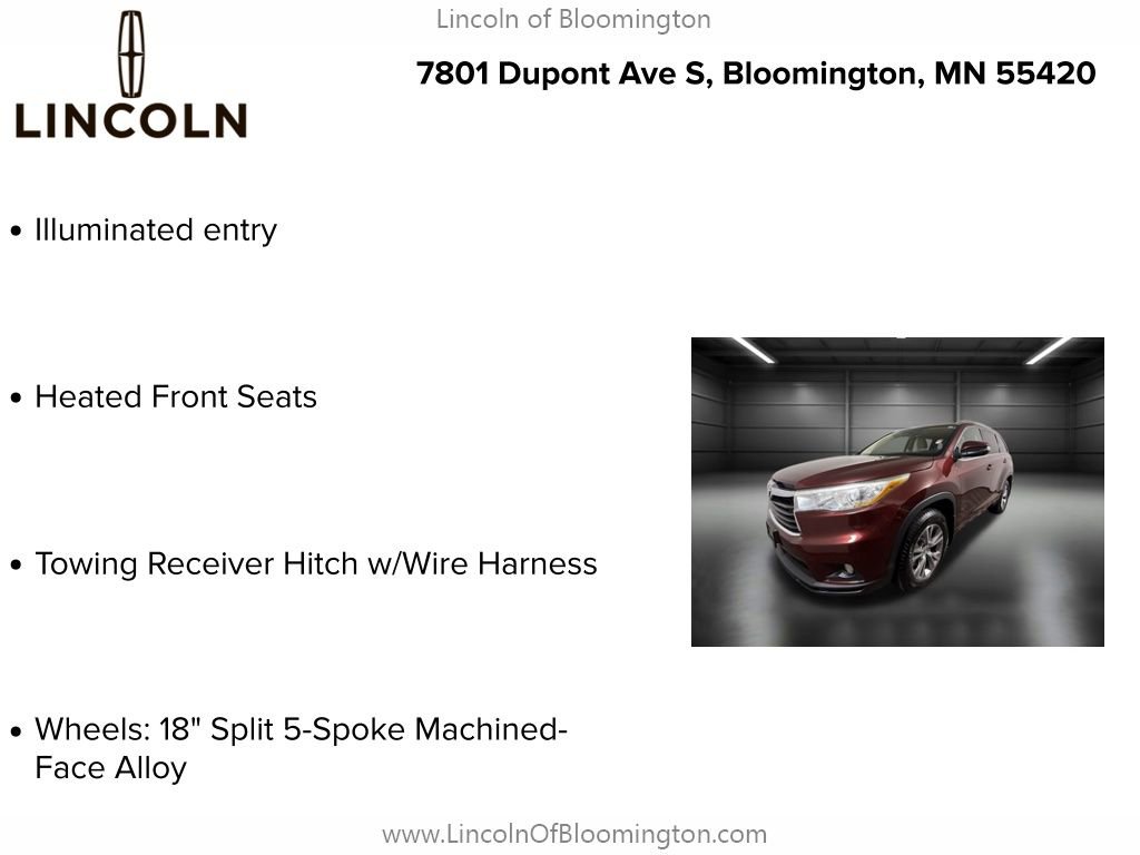 Used 2015 Toyota Highlander XLE image 8