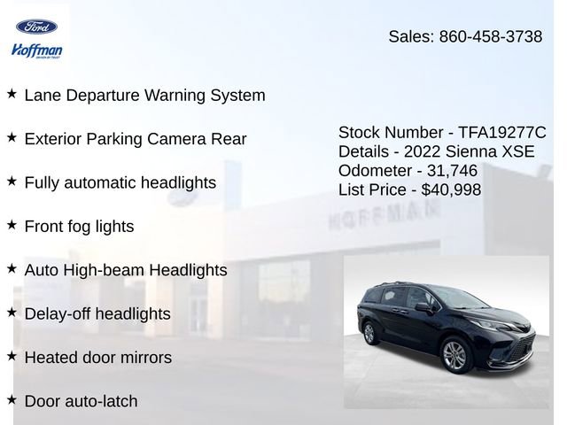 Used 2022 Toyota Sienna XSE w/ XSE Plus Package image 30