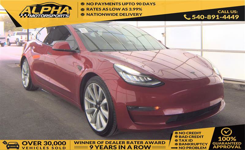 Used 2018 Tesla Model 3 Long Range AWD/4WD image 1