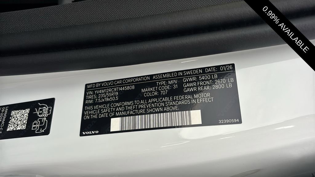 New 2026 Volvo XC60 B5 Plus w/ Protection Package Premier AWD/4WD image 29