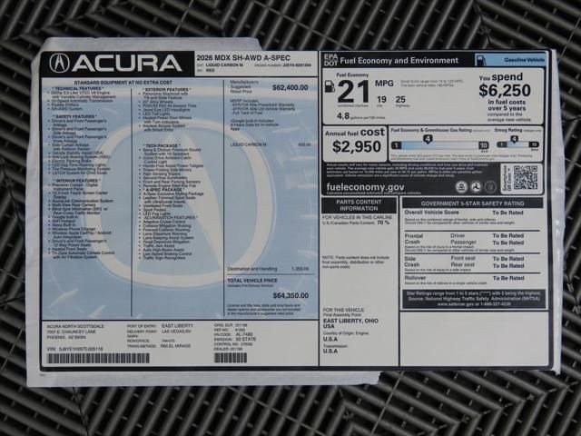 Used 2026 Acura MDX A-Spec image 9