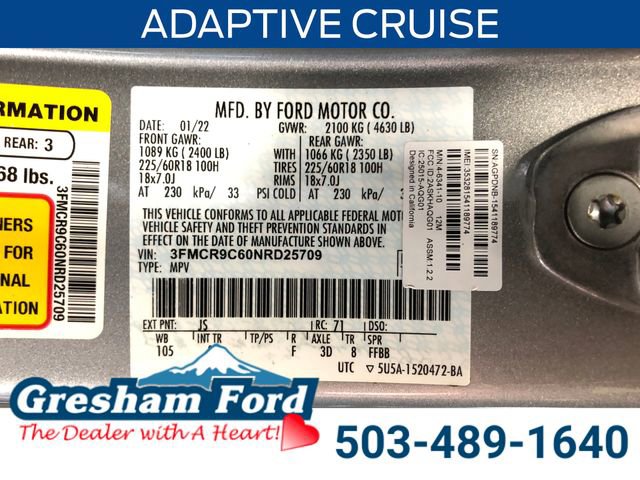 Used 2022 Ford Bronco Sport Outer Banks w/ Tech Package image 12