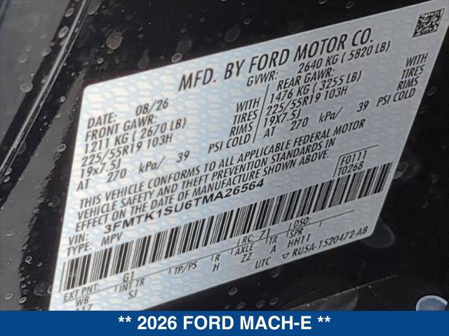 New 2026 Ford Mustang Mach-E Select w/ Select Black Package AWD/4WD image 20
