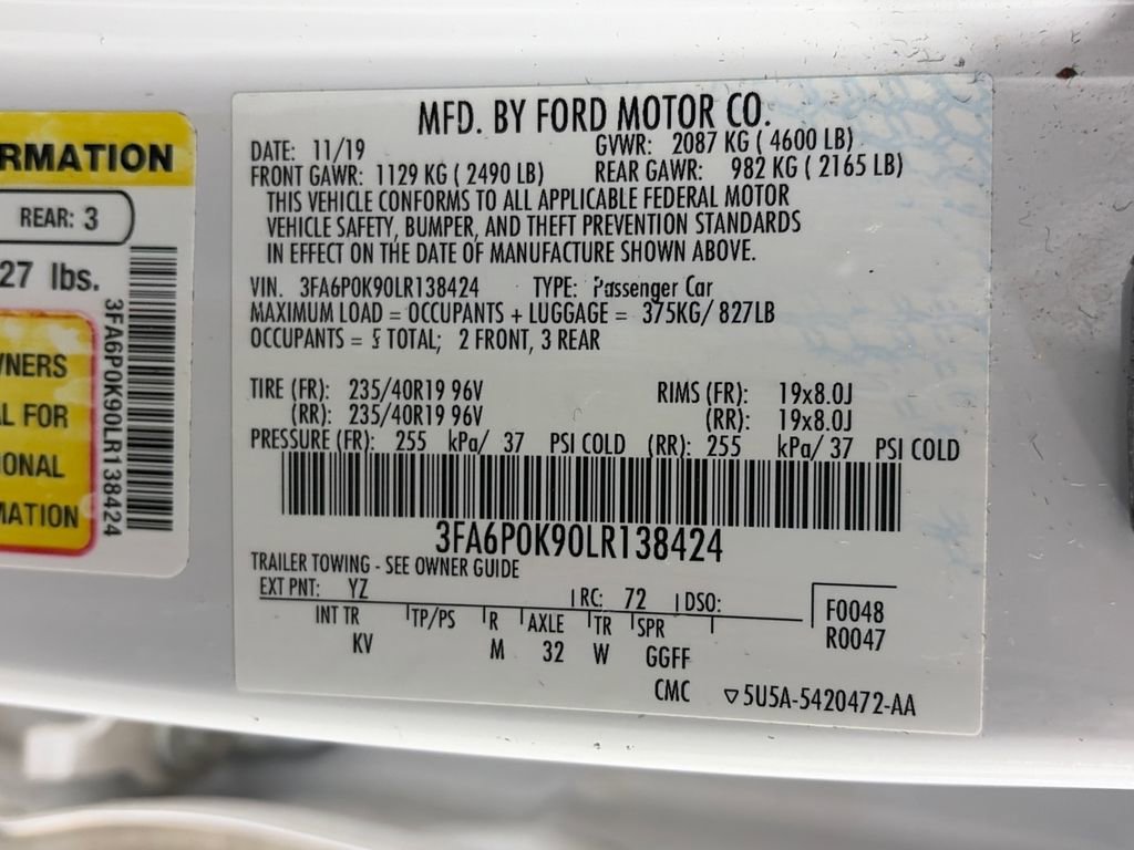 Used 2020 Ford Fusion Titanium FWD image 9