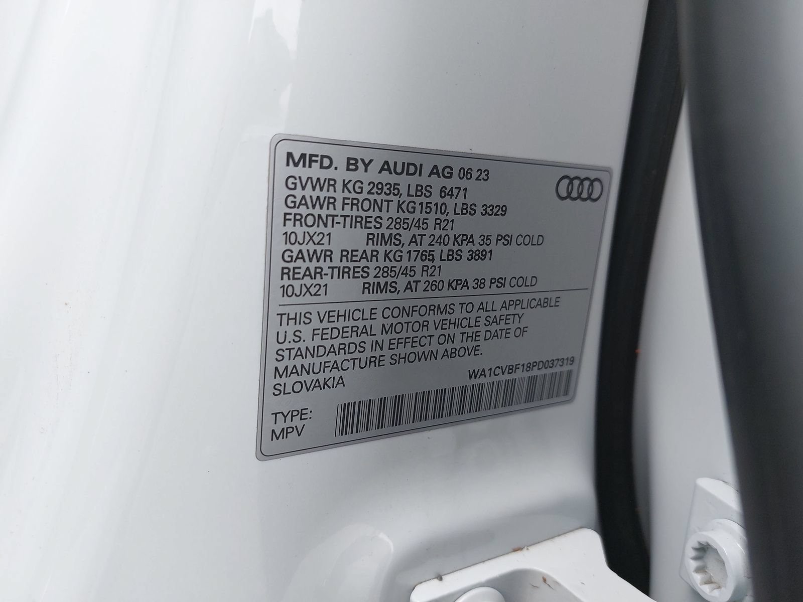 Certified 2023 Audi Q8 Prestige w/ Prestige Package AWD/4WD image 41