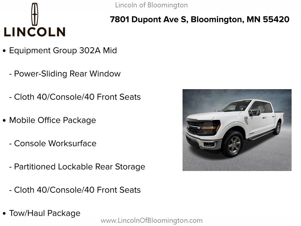 Used 2024 Ford F150 XLT w/ Equipment Group 302A MID AWD/4WD image 9