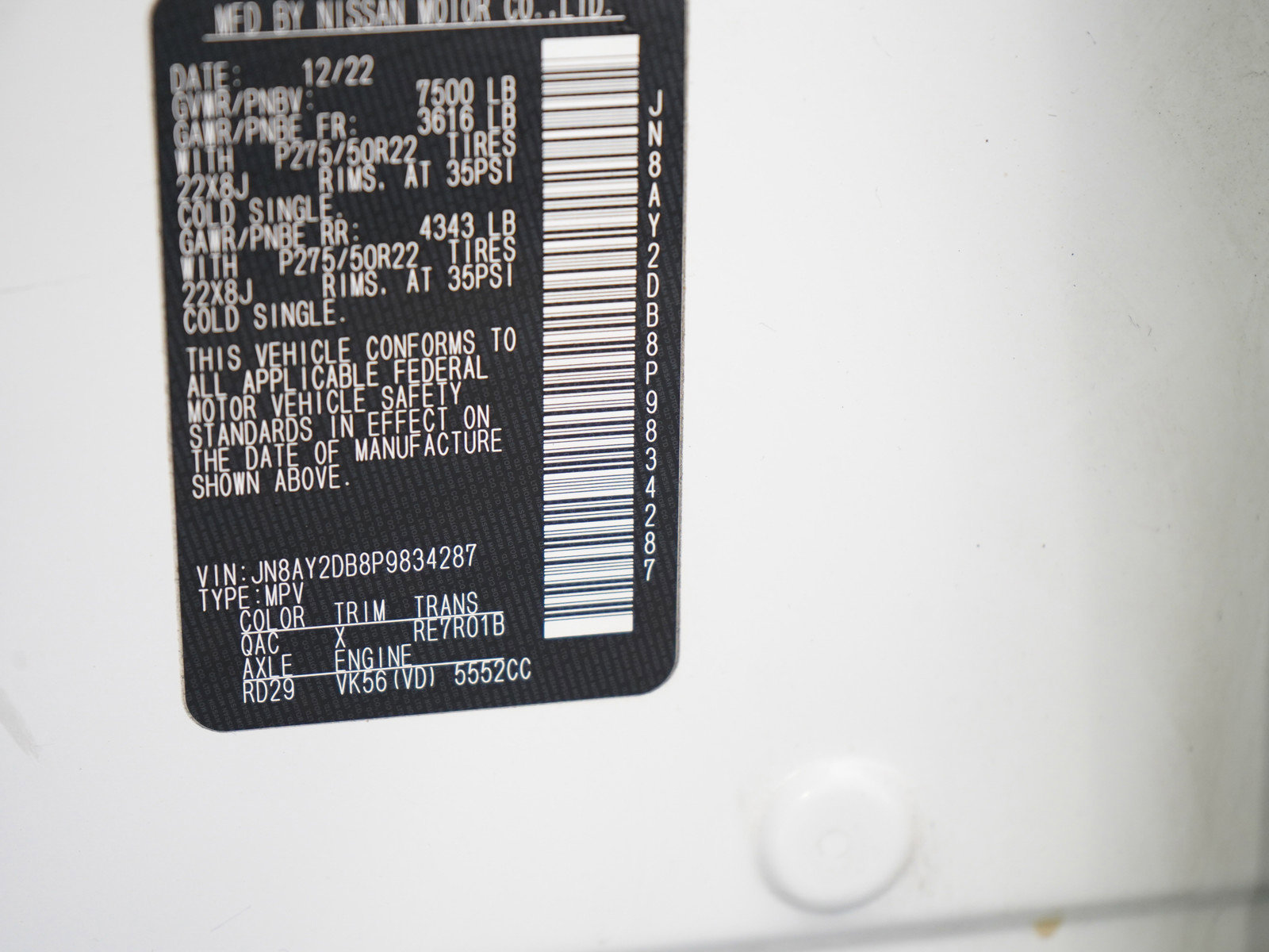 Used 2023 Nissan Armada Platinum w/ Captain's Chairs Package image 32