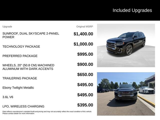 Used 2021 GMC Acadia SLT w/ Technology Package AWD/4WD image 8