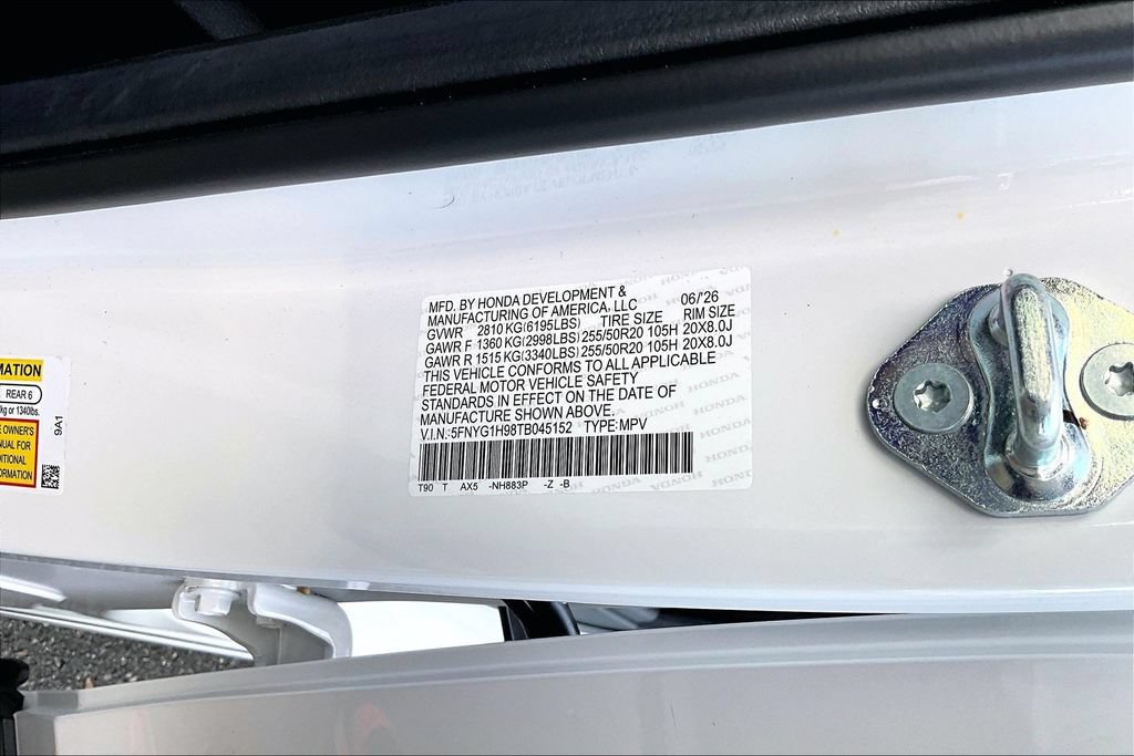 Certified 2026 Honda Pilot Black Edition image 14
