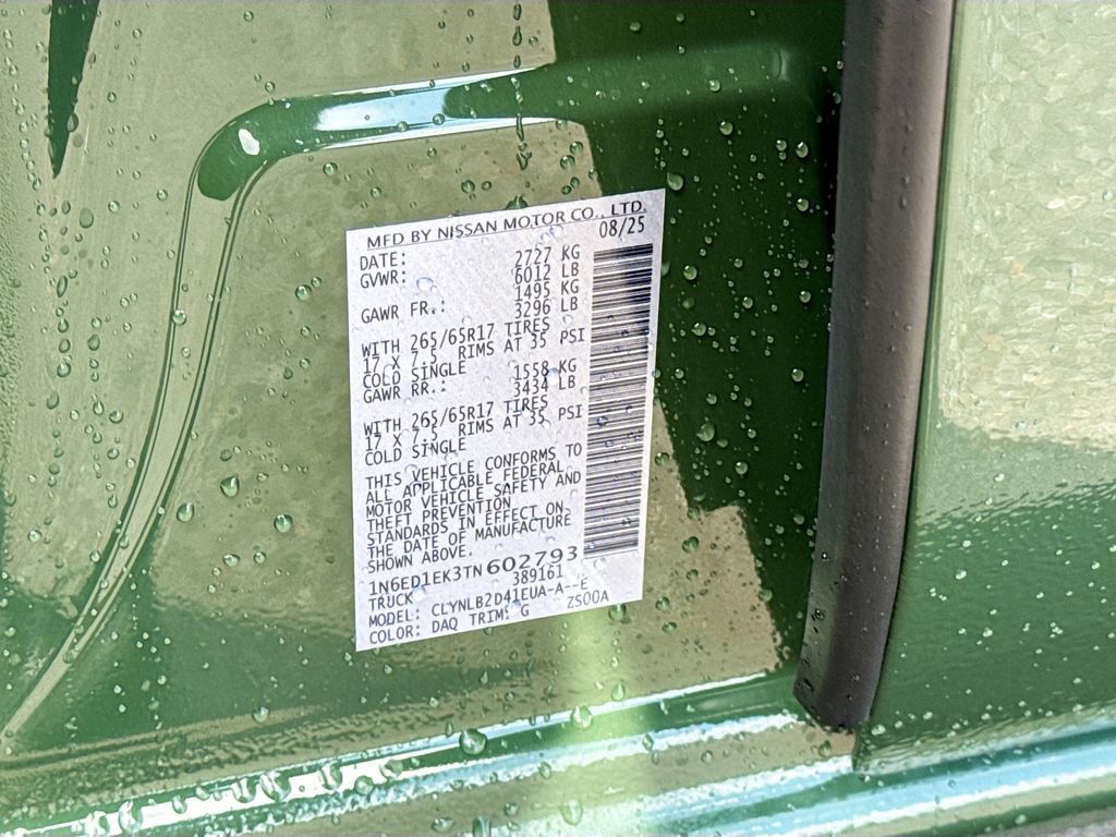 New 2026 Nissan Frontier SV image 28