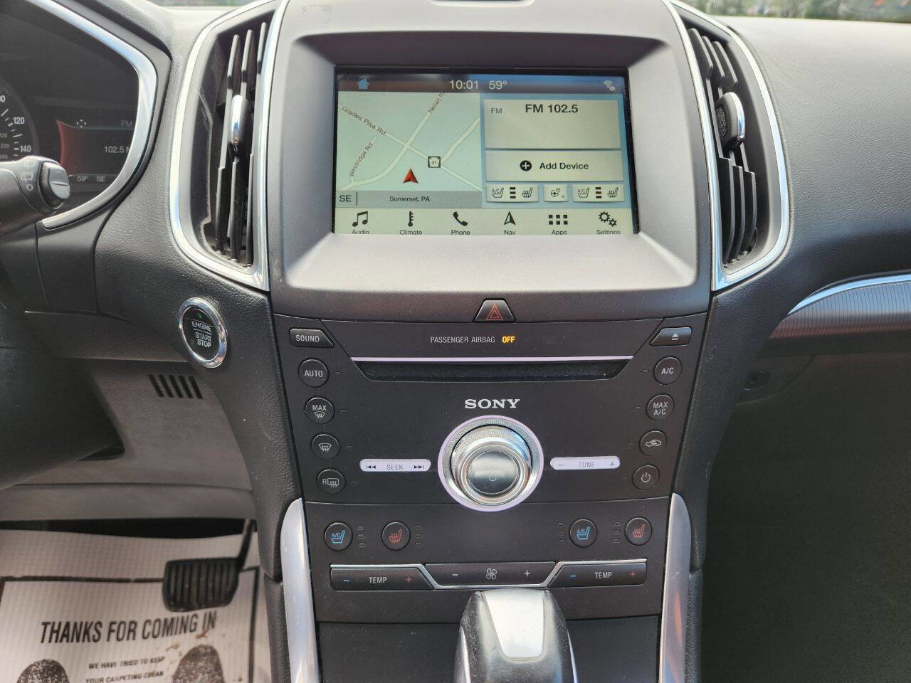 Used 2017 Ford Edge Titanium w/ Equipment Group 301A AWD/4WD image 10