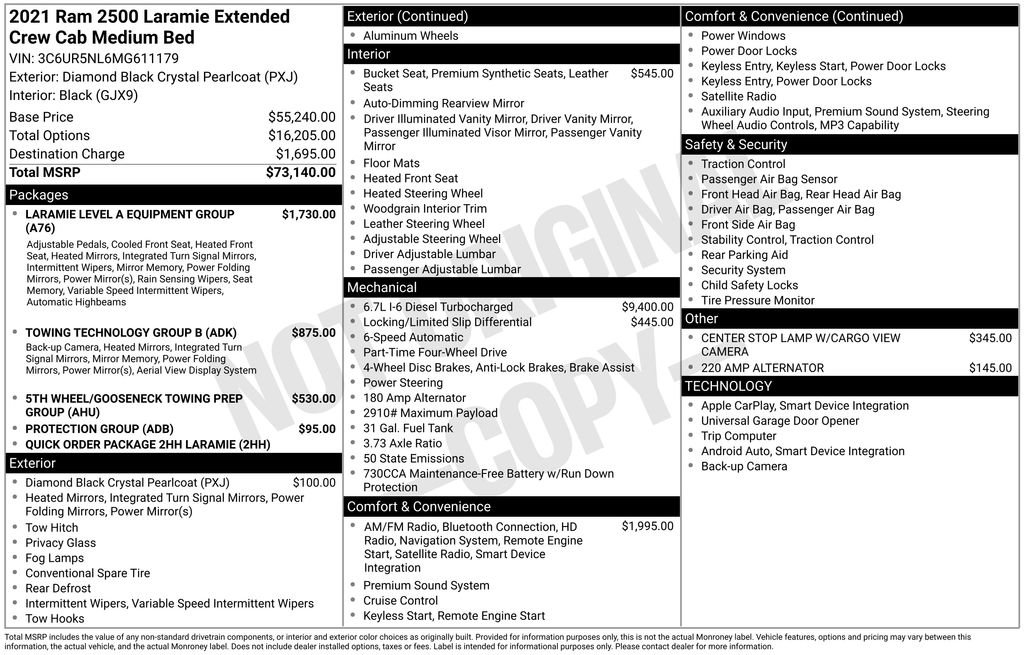 Used 2021 RAM 2500 Laramie image 7
