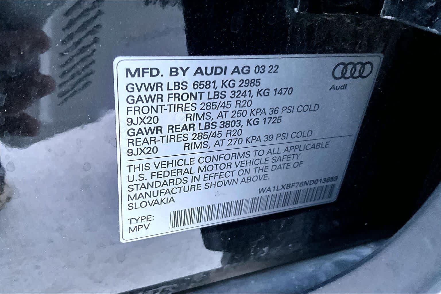 Certified 2022 Audi Q7 3.0T Premium Plus w/ Premium Plus Package AWD/4WD image 35