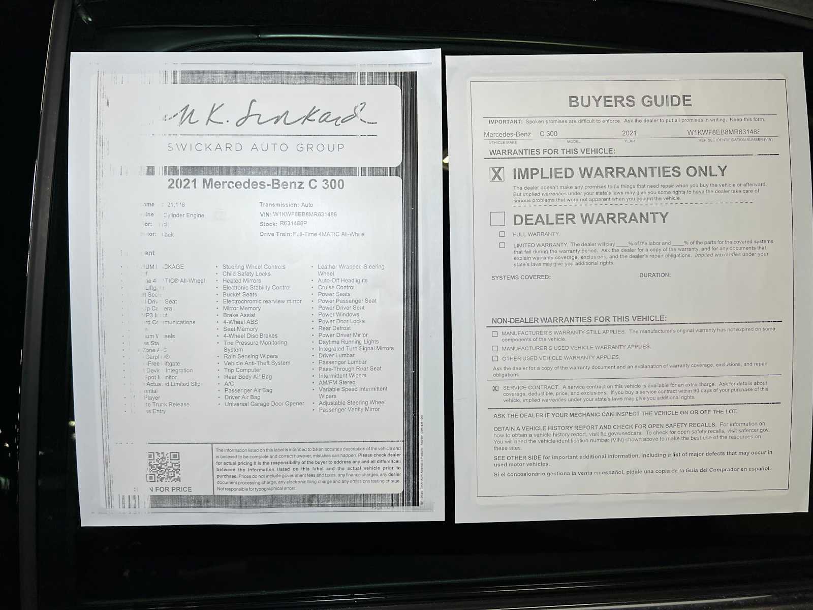 Used 2021 Mercedes-Benz C 300 4MATIC Sedan image 38