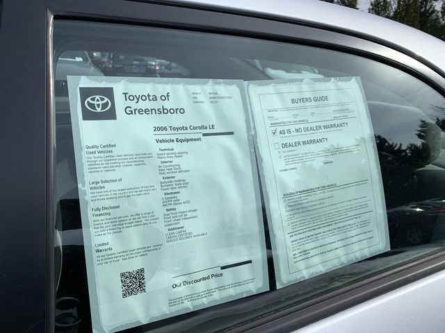 Used 2006 Toyota Corolla LE image 32