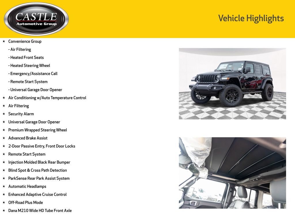 New 2025 Jeep Wrangler Unlimited Sport AWD/4WD image 11