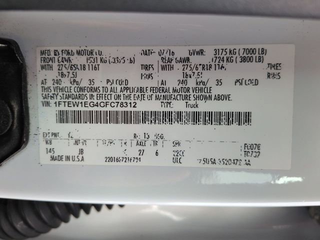 Used 2016 Ford F150 XLT w/ Equipment Group 302A Luxury image 22