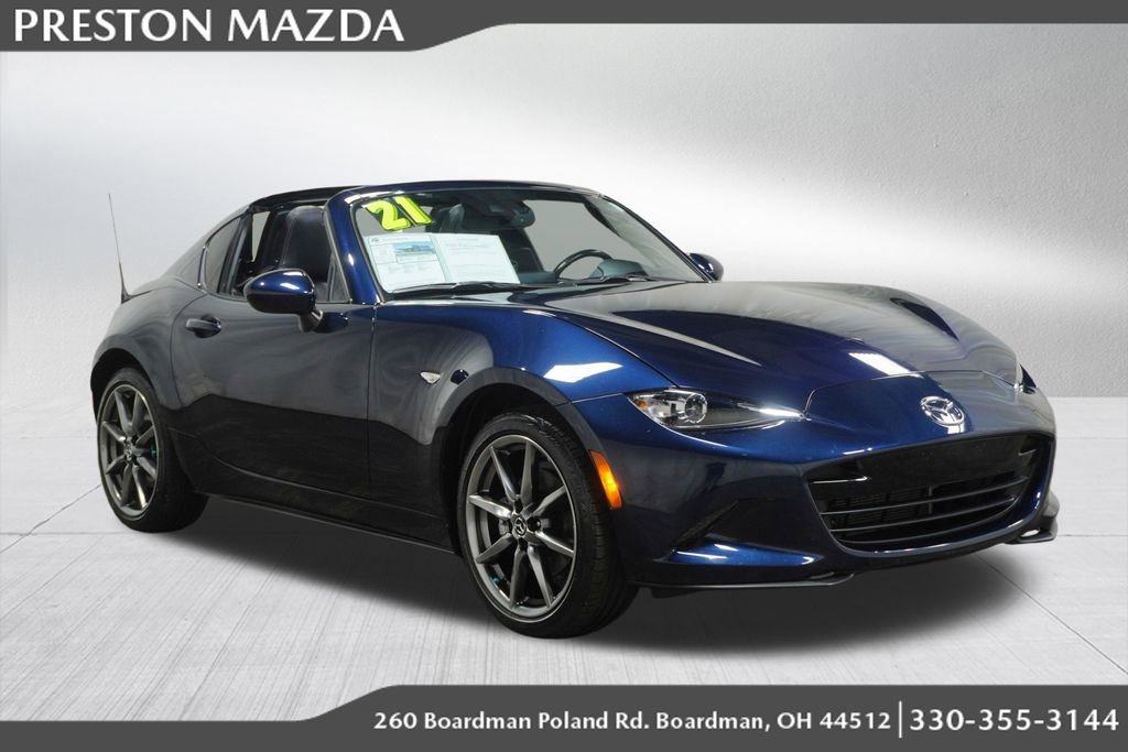Used 2021 MAZDA MX-5 Miata RF Grand Touring RWD image 1