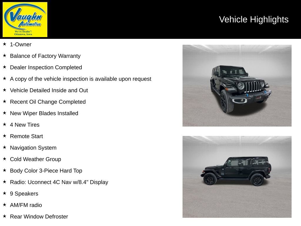 Used 2022 Jeep Wrangler Unlimited Sahara 4xe w/ Cold Weather Group image 2