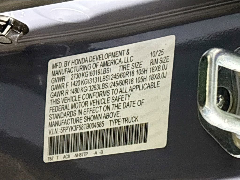 New 2026 Honda Ridgeline RTL image 25