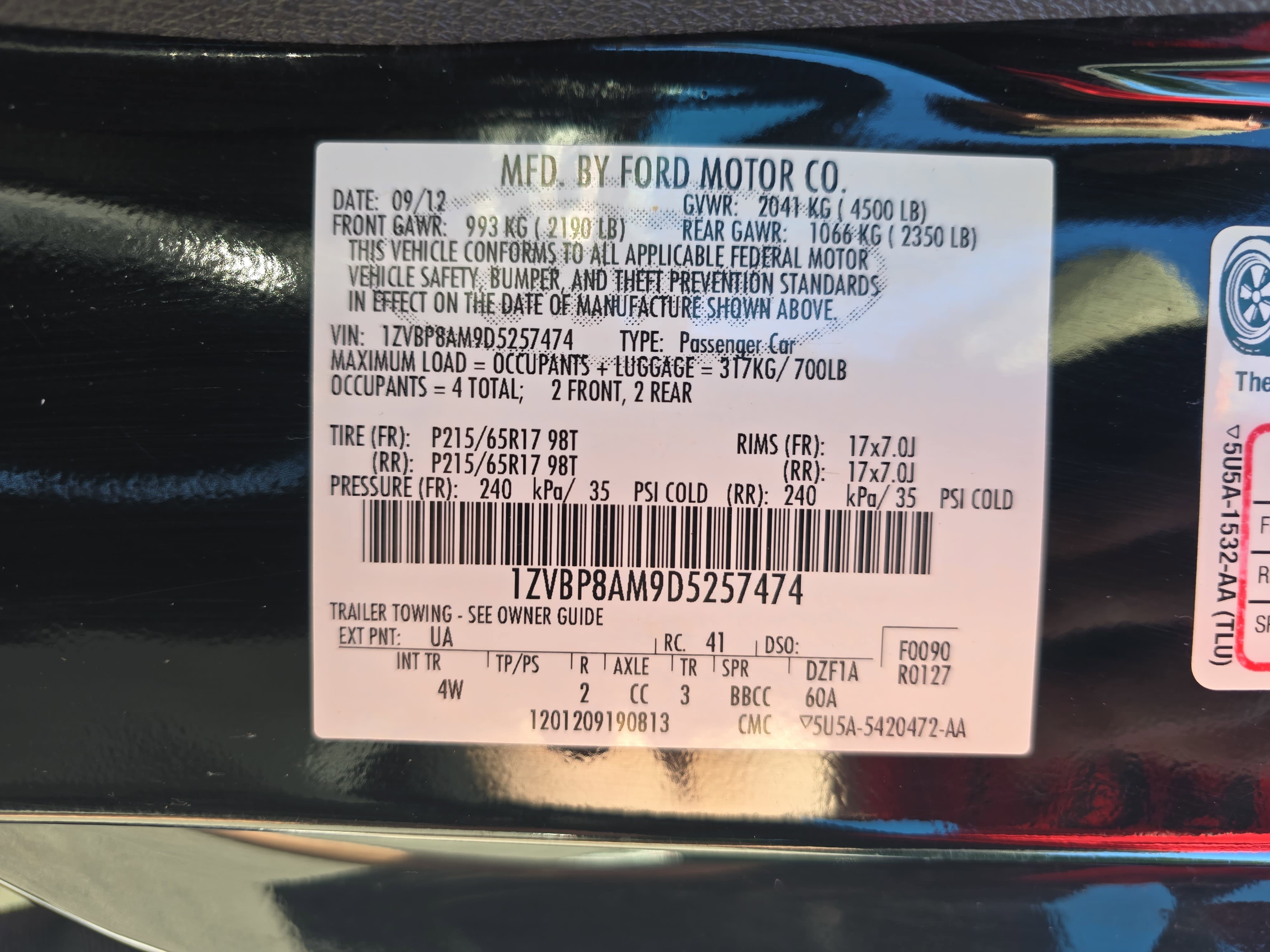 Used 2013 Ford Mustang Premium w/ Security Pkg RWD image 33