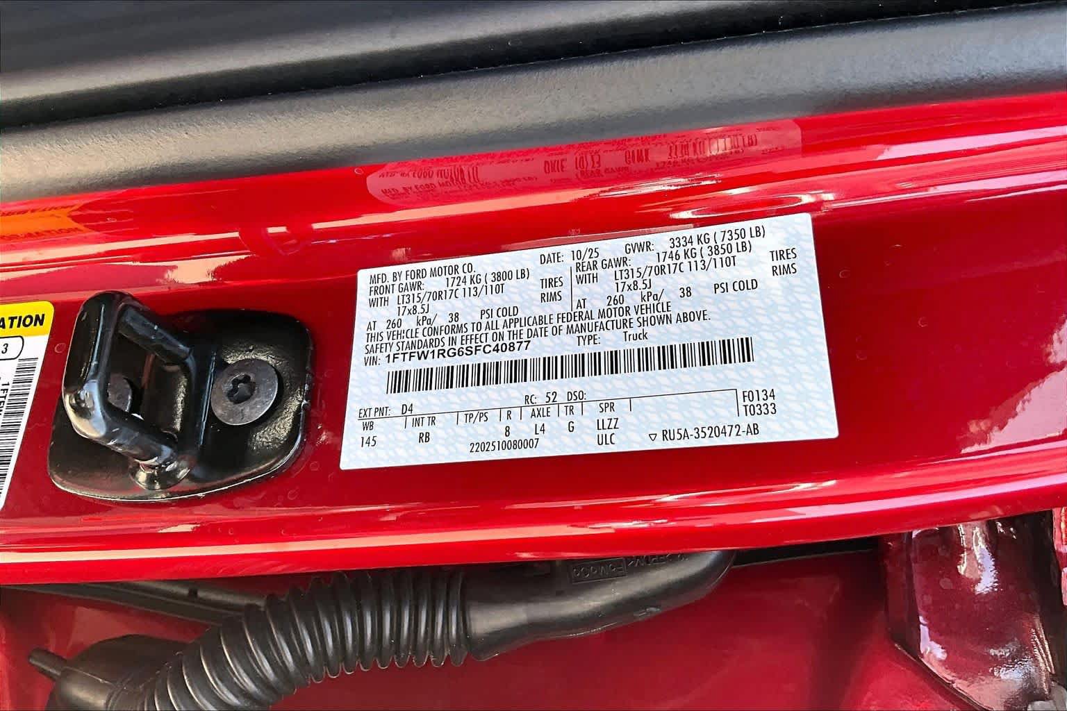 Certified 2025 Ford F150 Raptor AWD/4WD image 34
