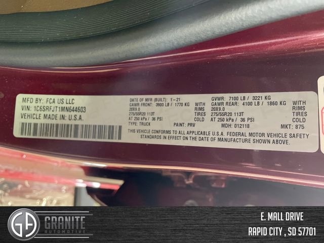 Used 2021 RAM 1500 Laramie AWD/4WD image 30