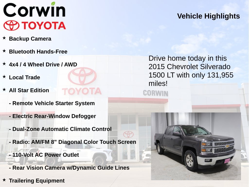 Used 2015 Chevrolet Silverado 1500 LT w/ All Star Edition AWD/4WD image 6