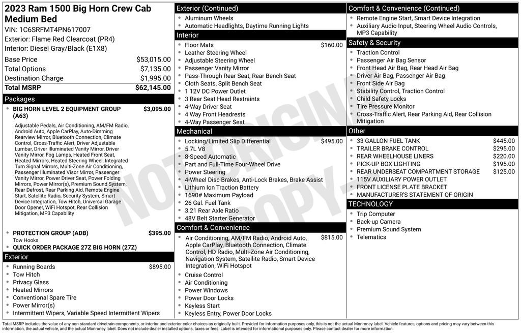 Used 2023 RAM 1500 Big Horn AWD/4WD image 2