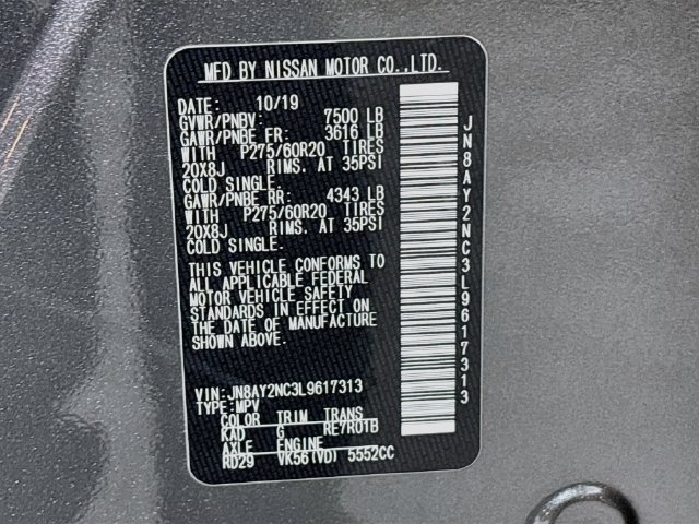 Used 2020 Nissan Armada Platinum w/ Interior Lighting Package AWD/4WD image 34