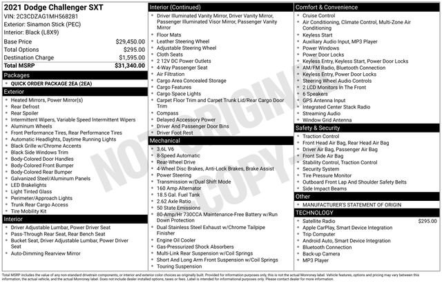 Used 2021 Dodge Challenger SXT image 23