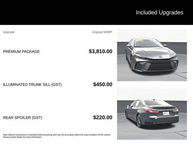 Used 2025 Toyota Camry XLE w/ Premium Package FWD image 9