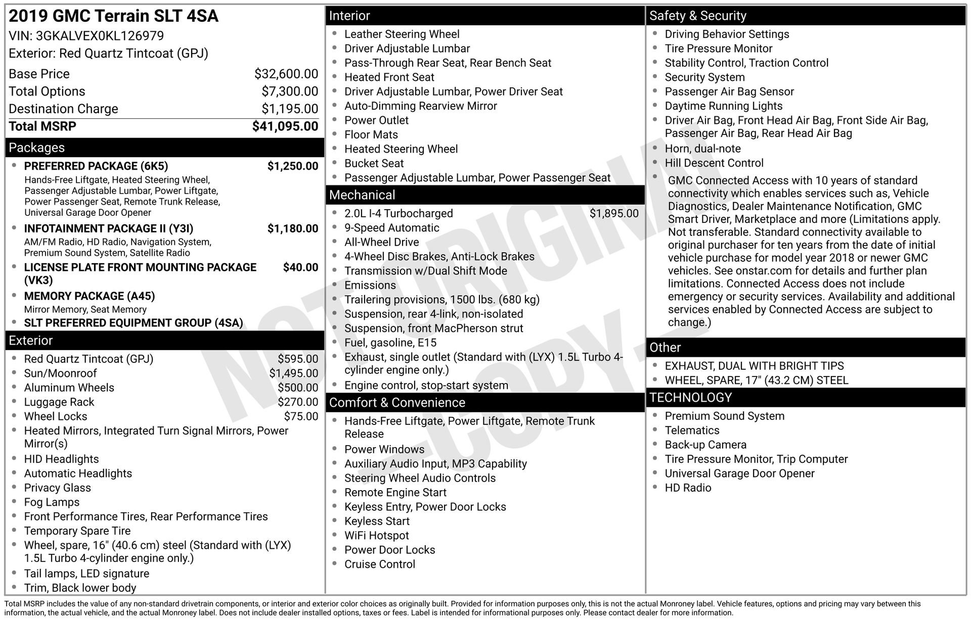 Used 2019 GMC Terrain SLT w/ Preferred Package image 3