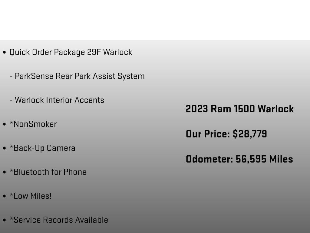 Used 2023 RAM 1500 Warlock AWD/4WD image 18