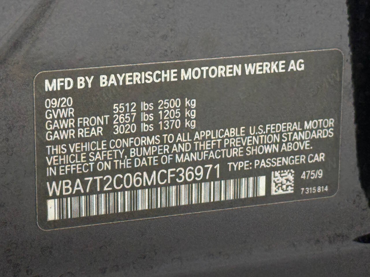 Used 2021 BMW 740i w/ Premium Package RWD image 94