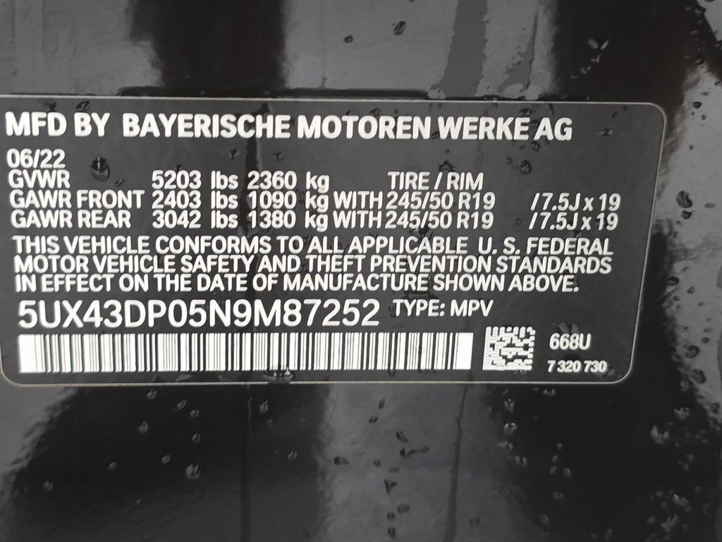 Certified 2022 BMW X3 sDrive30i RWD image 29